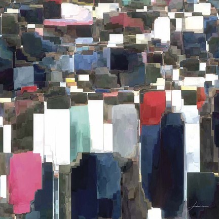 Framed Building Block Tile I Print