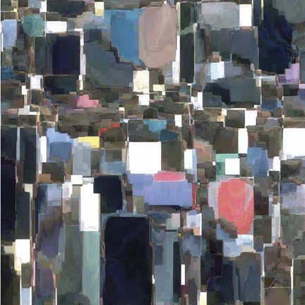 Framed Building Block Tile II Print