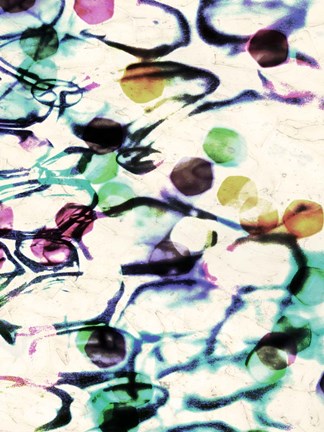 Framed Bubble Abstract II Print