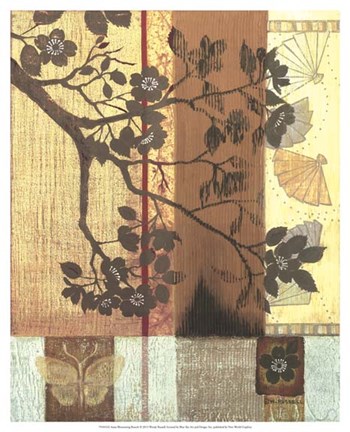Framed Asian Blossoming Branch Print