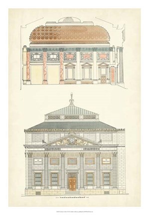 Framed Architect&#39;s Plan I Print