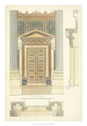 Framed Architect&#39;s Plan II Print
