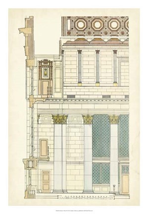 Framed Architect&#39;s Plan IV Print