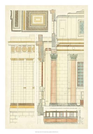 Framed Architect&#39;s Plan V Print