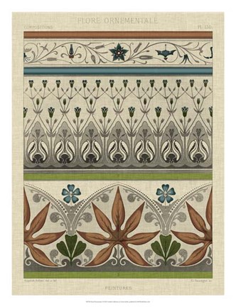 Framed Panel Ornamentale I Print