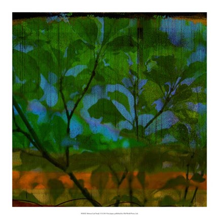 Framed Abstract Leaf Study V Print