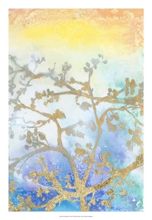 Framed Gilt Branches II Print