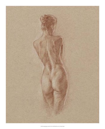 Framed Standing Figure Study II Print