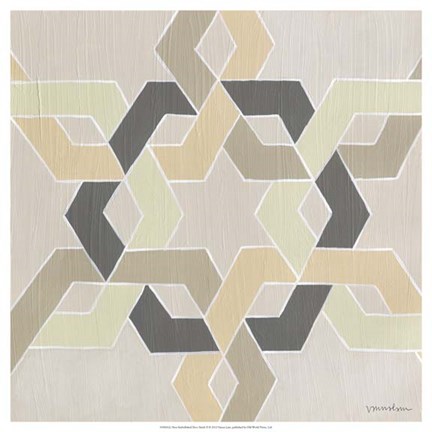 Framed Non-Embellished Deco Stitch II Print