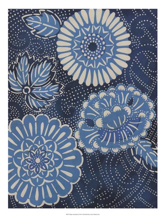 Framed Indigo Constellation II Print