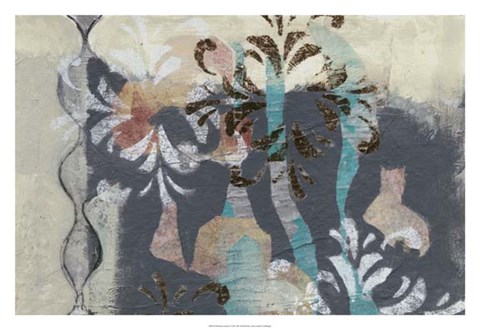 Framed Pinwheel Cutouts II Print