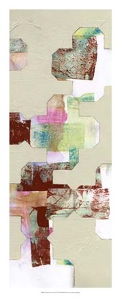 Framed Quatrefoil Cut-Outs II Print