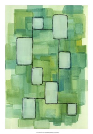 Framed Meadow Light I Print