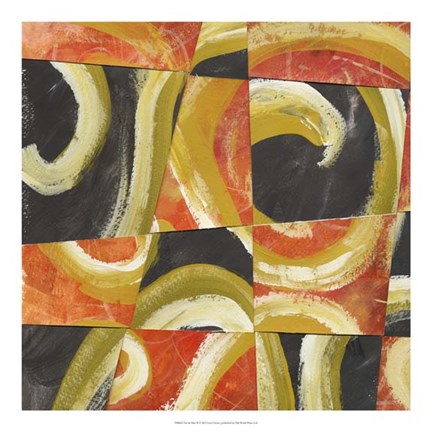 Framed Fire &amp; Slate II Print