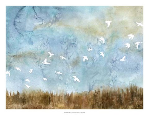Framed Birds in Flight I Print