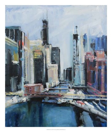 Framed River View Print