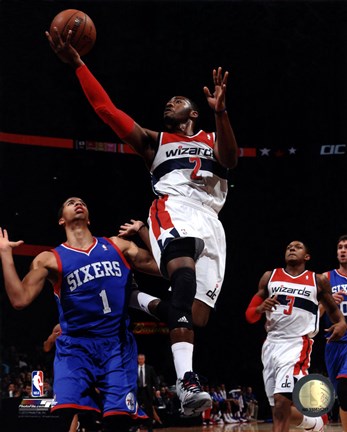 Framed John Wall 2013-14 Action Print