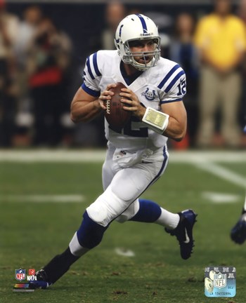 Framed Andrew Luck 2013 Action Print