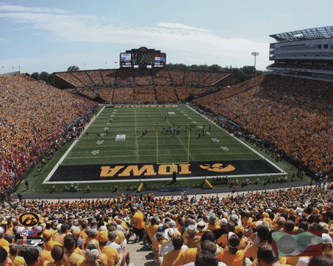 Framed Kinnick Stadium University of Iowa Hawkeyes 2013 Print