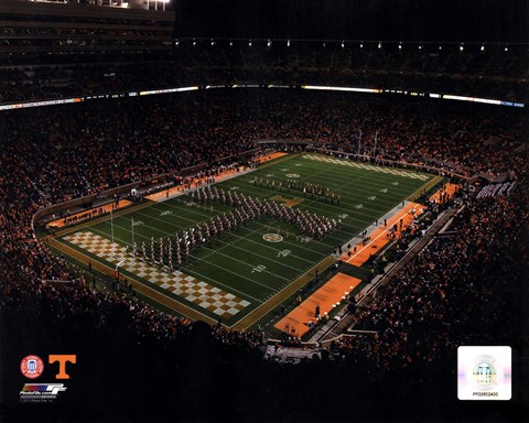 Framed Neyland Stadium Univserity of Tennessee 2013 Print