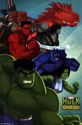 Framed Hulk - Agents of Smash Print
