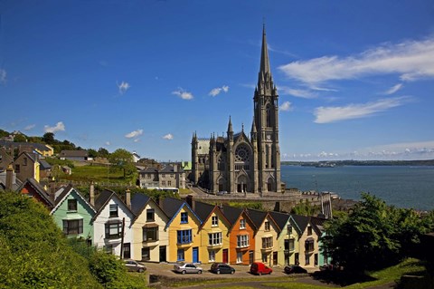 Framed St Colman&#39;s Cathedral, Cobh, County Cork, Ireland Print
