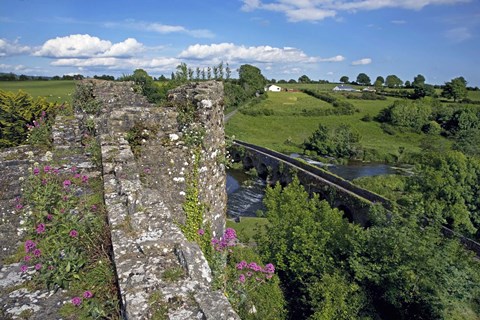 Framed 13 Arch Bridge from the Castle, Glanworth, County Cork, Ireland Print