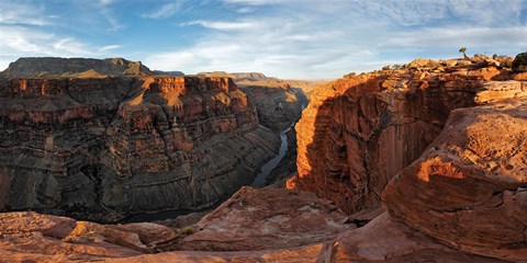 Framed River passing through mountains, Toroweap Point, Grand Canyon, Grand Canyon National Park, Arizona, USA Print
