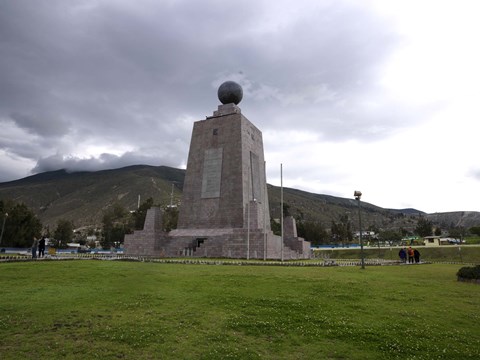 Framed Middle of the World Monument, Mitad Del Mundo, Quito, Ecuador Print