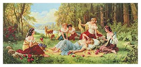 Framed Frohliches erwachen Print