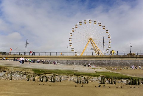 Framed Big Wheel and Promenade, Tramore, County Waterford, Ireland Print
