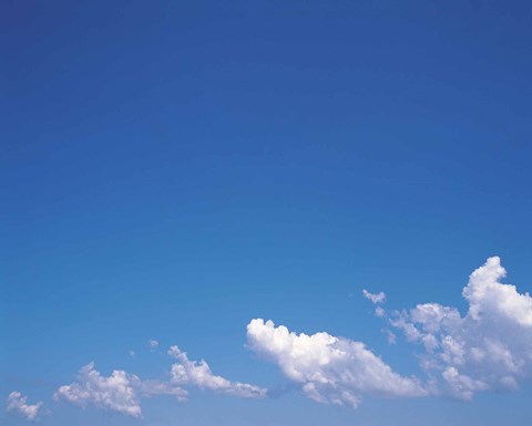 Framed Clouds in a Pale Blue Sky Print