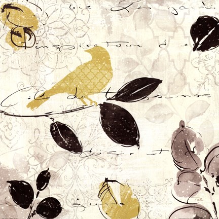 Framed Plume and Motife I Print