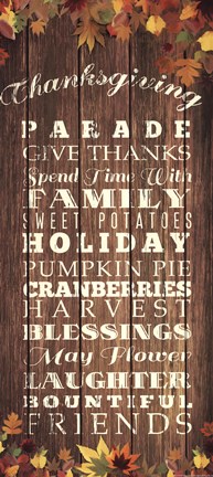 Framed Thanksgiving Print