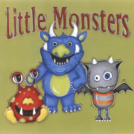 Framed Little Monsters Print