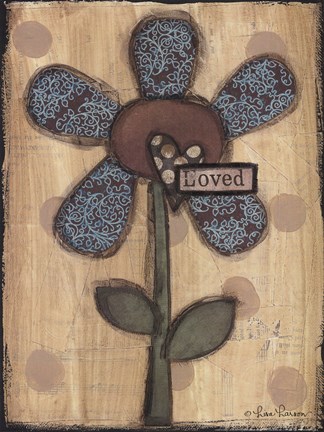 Framed Loved Flower Print