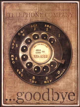 Framed Goodbye Print