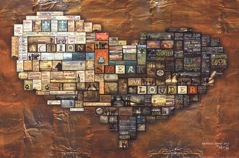 Framed Actions Speak Louder Print