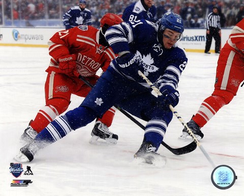 Framed James van Riemsdyk 2014 NHL Winter Classic Action Print