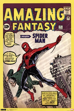 Framed Spider-Man - Amazing Fantasy # Print