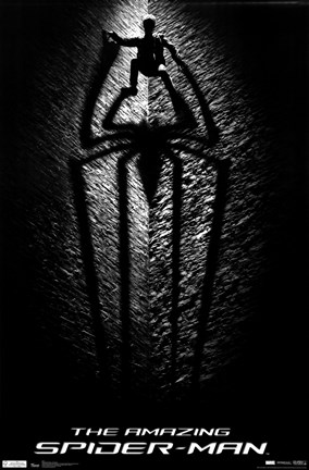 Framed Amazing Spider-Man - Black and white Print