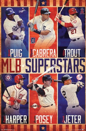 Framed MLB&#174; - Superstars 14 Print