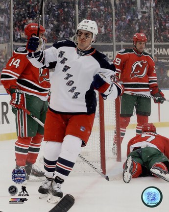 Framed Chris Kreider 2014 NHL Stadium Print