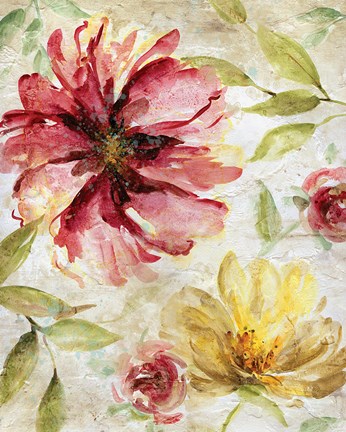 Framed Morning Petals II Print