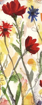 Framed Sarahs Garden Panel II Print