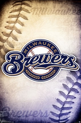 Framed Milwaukee Brewers&#174; - Logo 14 Print