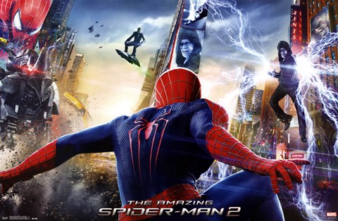 Framed Amazing Spider-Man 2 action Print