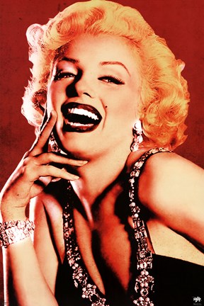 Framed Marilyn Monroe - Flirty Print