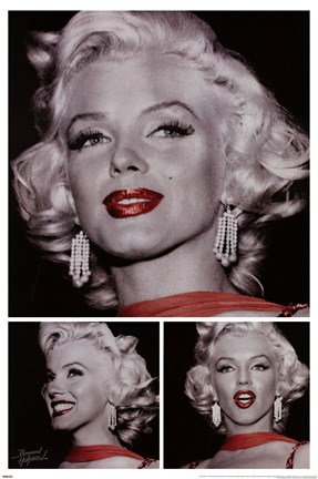 Framed BoH - Marilyn Monroe - Red Lip Print