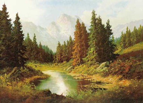 Framed BERGWALD Print